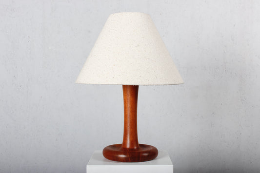 Dänische Teakholz Tischleuchte von Dyrlund