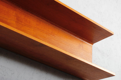 Teak Wandregal von Pedersen & Hansen