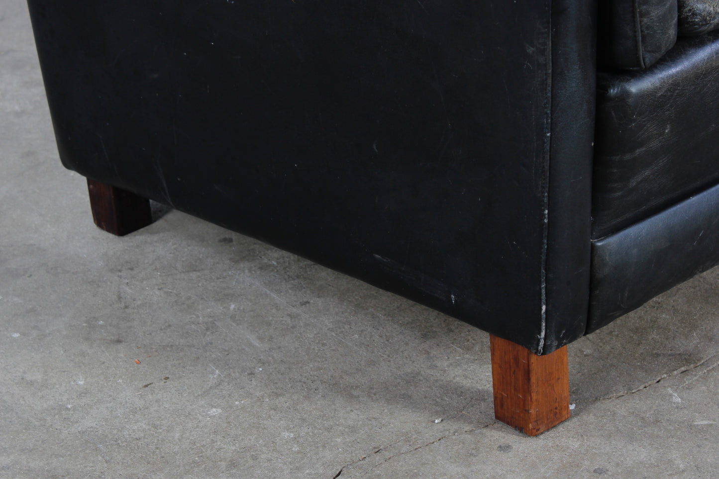 Dänisches Vintage Leder 3er Sofa