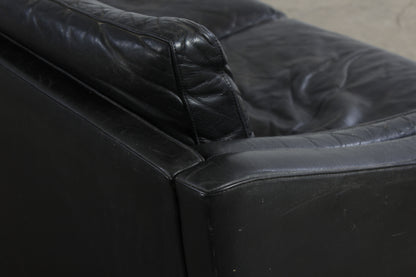 Dänisches Vintage Leder 3er Sofa