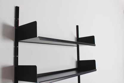schwarzes Regal von Dieter Rams für Vitsoe