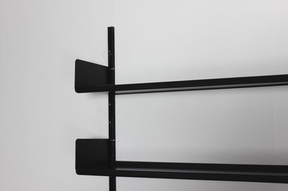 schwarzes Regal von Dieter Rams für Vitsoe