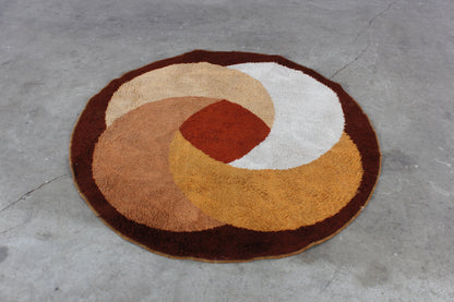 Vintage Woll-Teppich im pop art design