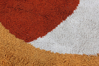Vintage Woll-Teppich im pop art design