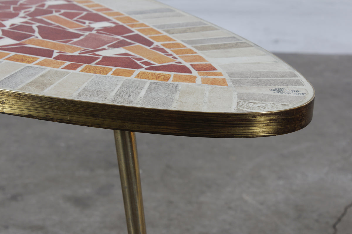 Handgearbeiteter Mosaiktisch von K. Theessen