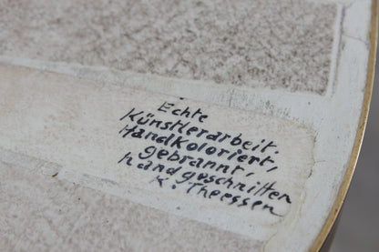 Handgearbeiteter Mosaiktisch von K. Theessen