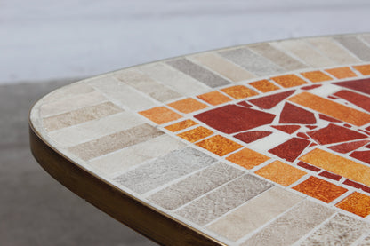 Handgearbeiteter Mosaiktisch von K. Theessen