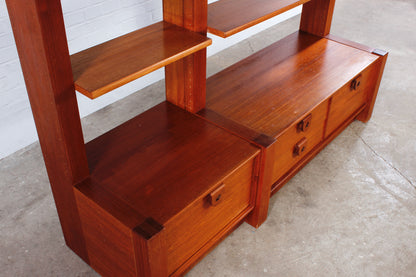 Teak Schrankwand von Heinrich Ristenpatt für RT Möbel