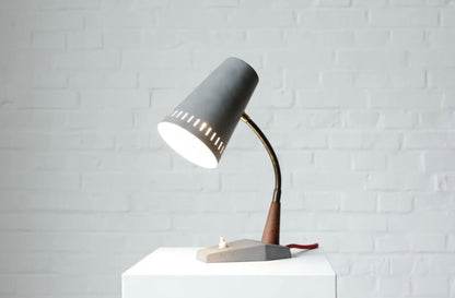 Vintage Lampe Teak Danish Mid Century Design 50er 60er
