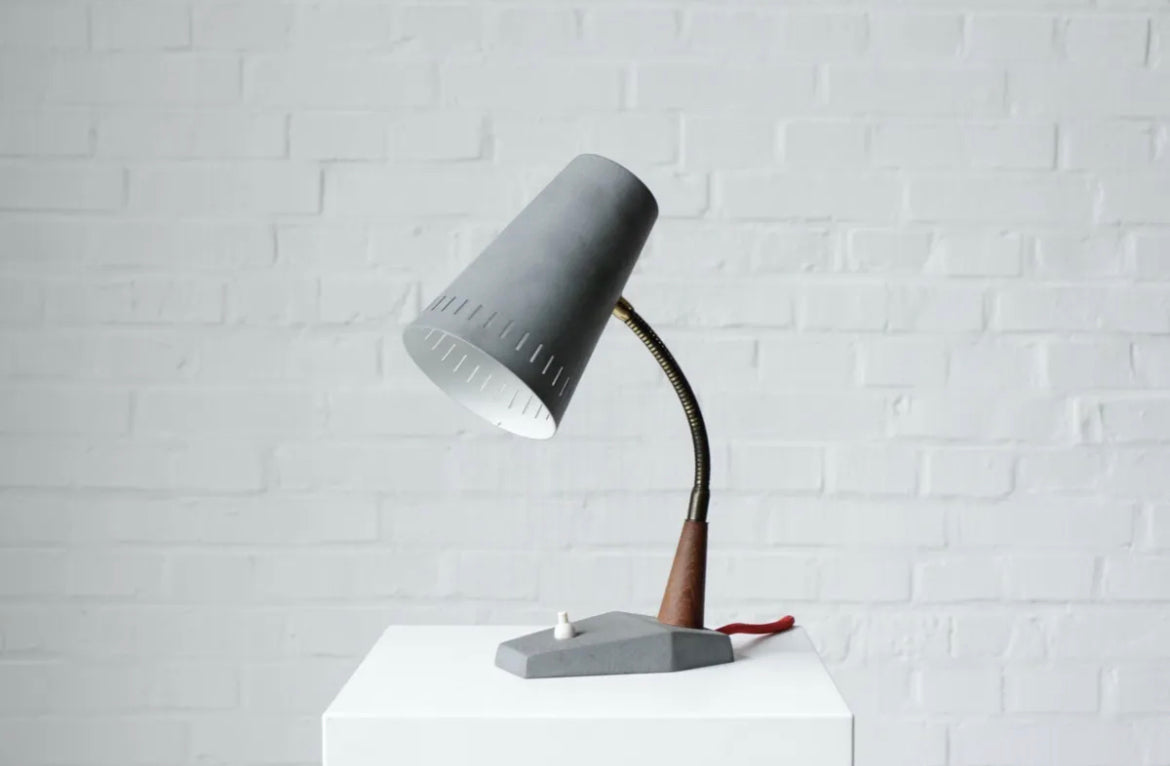 Vintage Lampe Teak Danish Mid Century Design 50er 60er